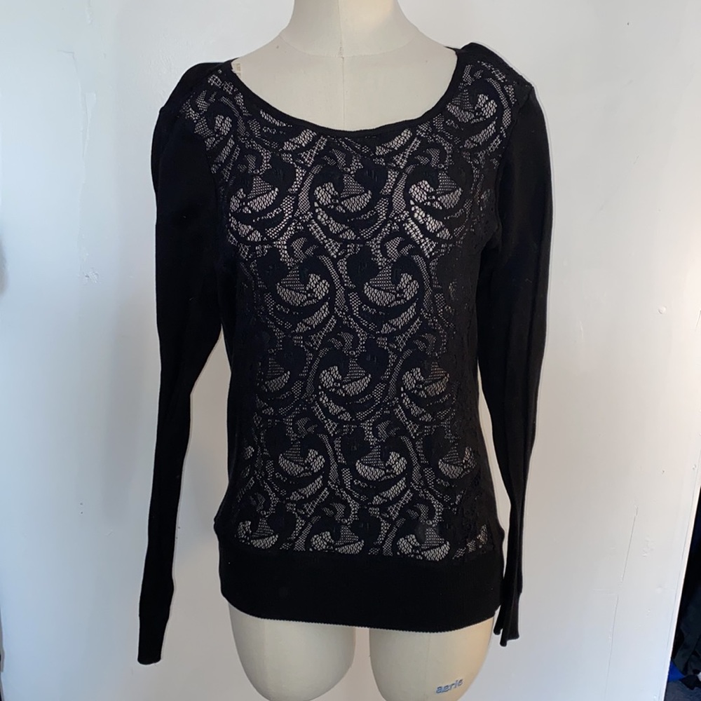 Anne fontaine black sweater size 38 - Picture 2 of 6